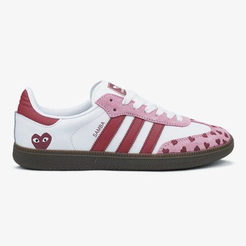Adidas Samba x Comme des Gar&ccedil;ons Play White Pink KX-231 фото