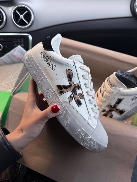 Premiata Stevend 6660 White Leo Silver Sole ALL24556 фото
