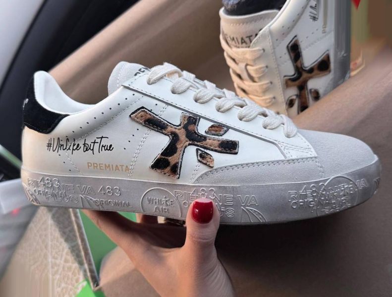 Premiata Stevend 6660 White Leo Silver Sole ALL24556 фото