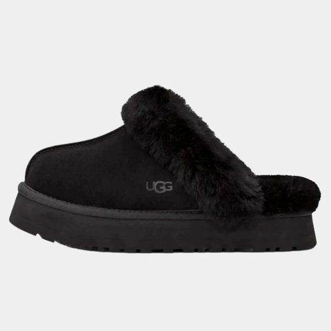 Уггі UGG Disquette Platform Black 14069-CHORNYI фото