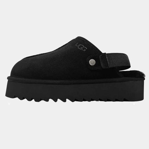 Уггі UGG Lanah Clog Black Platform 22507-CHORNYI фото